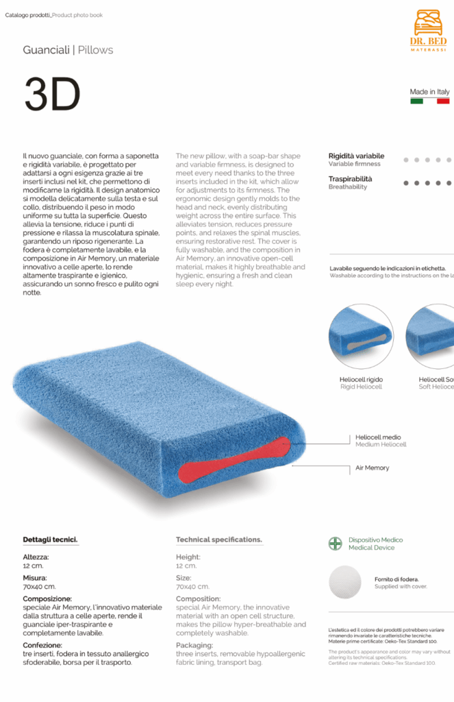 guanciale ergonomico per dolori cervicali